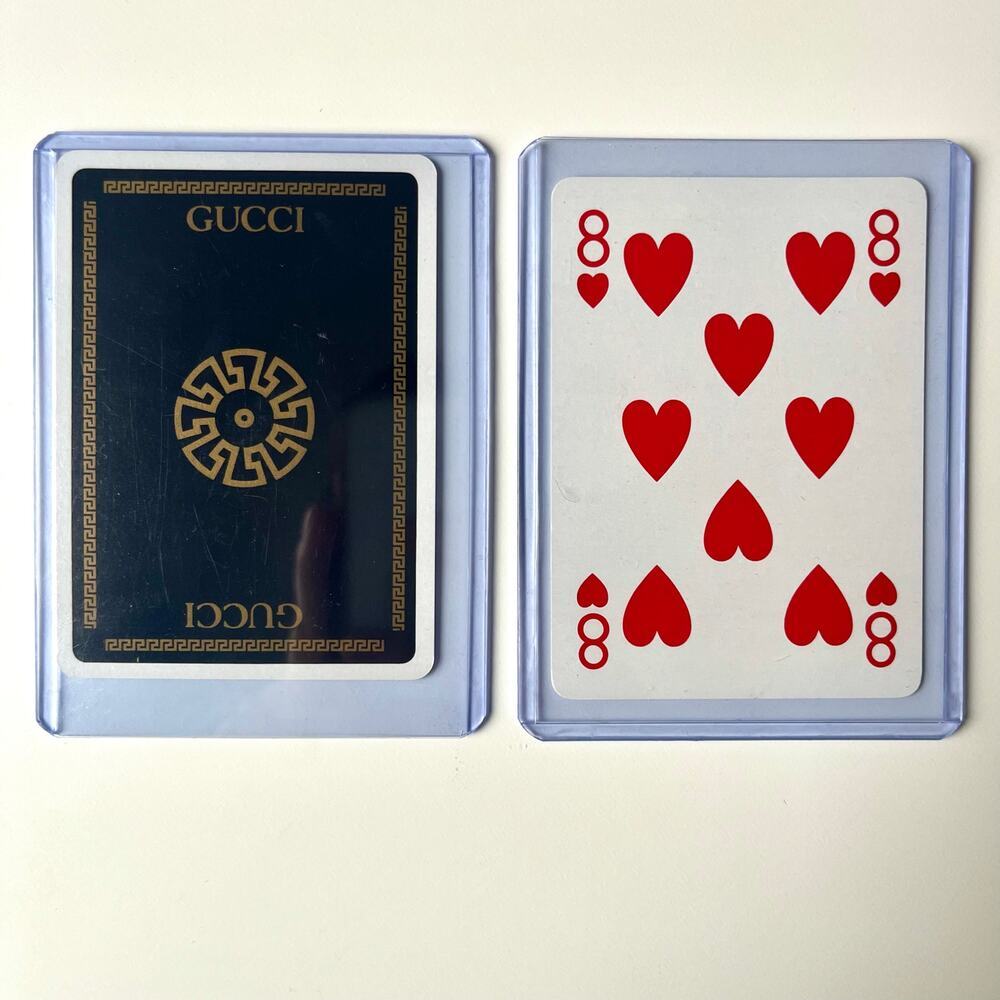 GUCCI Collectible Playing Card, 8 of Hearts